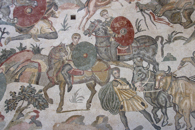 4th Century Roman mosaics, Villa Romana del Casale, Sicily